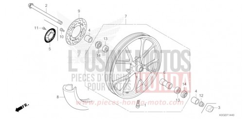 ROUE AVANT C125AN de 2022